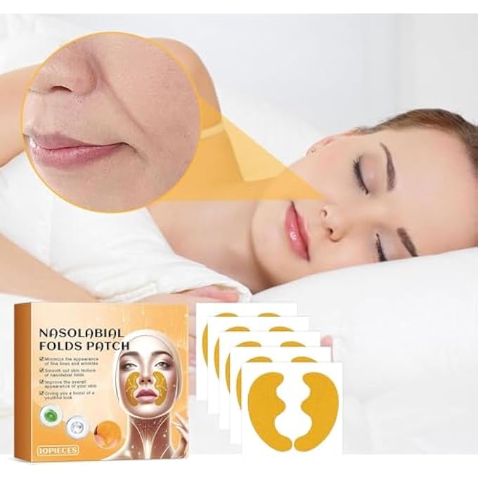 Lezpzay NASAL LABIAL FOLD WRINKLE PATCHES, NASOLABIAL WRINKLE PATCHES, ANTI WRINKLE PLASTERS, FACE WRINKLE PATCHES, FIRMING FACE CARE, NASOLABIAL FOLDS FIRMING AND FIRMING THE SKIN - Image 2